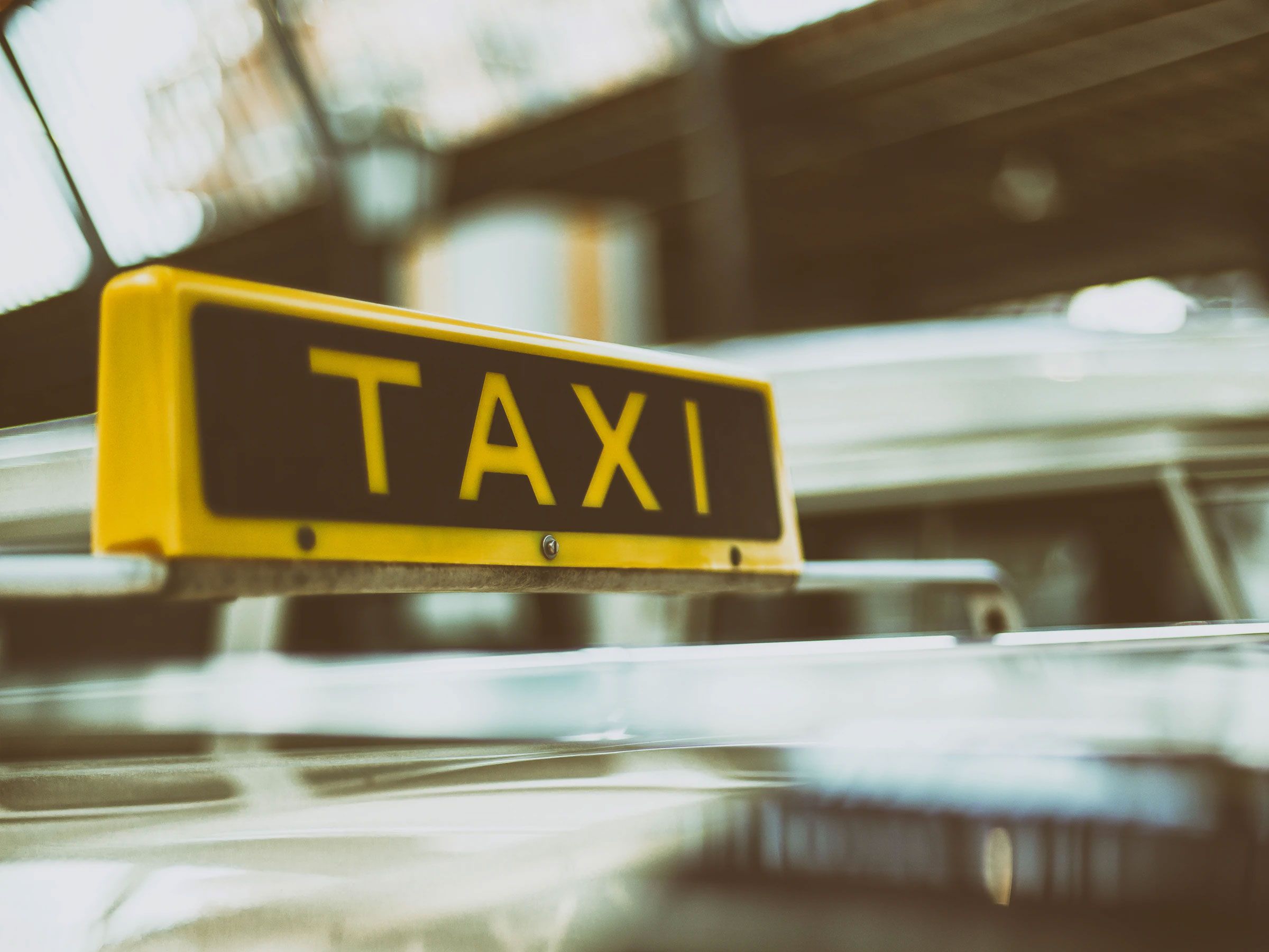 Taxi Roof Sign